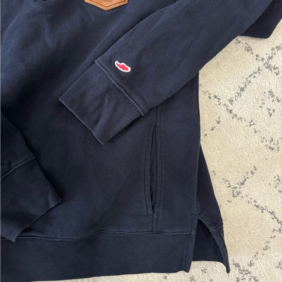 League Brand Marco Island Florida Pullover Quarter Zip Sweatshirt Crew Top - Picture 2 of 3